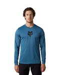 FOX Kolesarski dres z dolgimi rokavi poletni - RANGER TRU DRI - modra