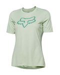 FOX Kolesarski dres s kratkimi rokavi - RANGER FOX HEAD LADY - zelena