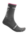 CASTELLI Kolesarske klasične nogavice - GIRO 2019  - siva