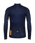 GOBIK Kolesarski dres z dolgimi rokavi zimski - SUPERCOBBLE - modra