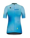 GOBIK Kolesarski dres s kratkimi rokavi - STARK ZIRCON LADY - modra/svetlo modra