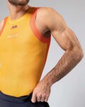 GOBIK Kolesarska  majica brez rokavov - SECOND SKIN - oranžna/rumena