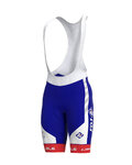 ALÉ Kolesarske kratke hlače z naramnicami - GROUPAMA FDJ 2020 - rdeča/modra/bela