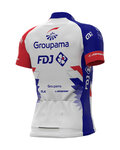 ALÉ Kolesarski dres s kratkimi rokavi - GROUPAMA FDJ 2021 - rdeča/modra/bela