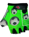 HAVEN Kolesarske rokavice s kratkimi prsti - DREAM KIDS - zelena/bela/črna