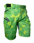 HAVEN Kolesarske kratke hlače brez naramnic - CUBES NEO - zelena