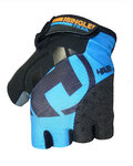 HAVEN Kolesarske rokavice s kratkimi prsti - SINGLETRAIL - črna/modra
