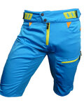 HAVEN Kolesarske kratke hlače brez naramnic - SINGLETRAIL HMS - modra