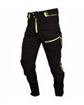 HAVEN Kolesarske dolge hlače brez naramnic - SINGLETRAIL LONG - zelena/črna