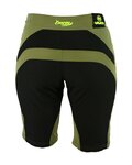 HAVEN Kolesarske kratke hlače brez naramnic - ENERGY LADY - zelena/rumena