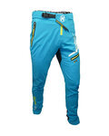 HAVEN Kolesarske dolge hlače brez naramnic - ENERGIZER LONG  - zelena/modra