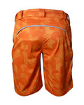 HAVEN Kolesarske kratke hlače brez naramnic - CUBES NEO - oranžna