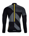HOLOKOLO Kolesarski dres z dolgimi rokavi zimski - TRACE WINTER  - rumena/črna