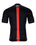 HOLOKOLO Kolesarski dres s kratkimi rokavi - OBSIDIAN - rdeča/črna