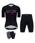 HOLOKOLO Kolesarski mega set - CYCLIST ELITE LADY - črna