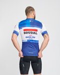 BONAVELO Kolesarski dres s kratkimi rokavi - SOUDAL QUICK-STEP 24 - bela/modra