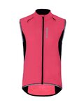 HOLOKOLO Kolesarski brezrokavnik - WIND/RAIN LADY - rožnata