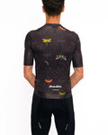 HOLOKOLO Kolesarski dres kratek rokav in kratke hlače - DRAGONFLIES ELITE - črna