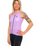 HOLOKOLO Kolesarski dres brez rokavov - PURE LADY - vijolična