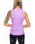 HOLOKOLO Kolesarski dres brez rokavov - PURE LADY - vijolična