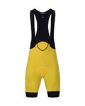 HOLOKOLO Kolesarske kratke hlače z naramnicami - ELITE - rumena/črna