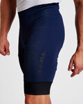 HOLOKOLO Kolesarske kratke hlače brez naramnic - ELITE - modra/črna