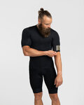 HOLOKOLO Kolesarski dres s kratkimi rokavi - VICTORIOUS GOLD - črna
