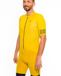 HOLOKOLO Kolesarski dres kratek rokav in kratke hlače - VICTORIOUS - rumena