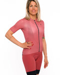 HOLOKOLO Kolesarski dres s kratkimi rokavi - VICTORIOUS LADY - rdeča