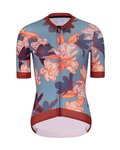 HOLOKOLO Kolesarski dres s kratkimi rokavi - BLOOM ELITE LADY - rjava/večbarvno