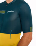 HOLOKOLO Kolesarski dres s kratkimi rokavi - VIBES - zelena/rumena