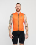 HOLOKOLO Kolesarski dres brez rokavov - AIRFLOW - oranžna