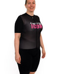 HOLOKOLO Kolesarski dres kratek rokav in kratke hlače - ICON ELITE LADY - črna
