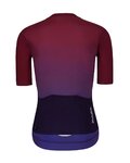 HOLOKOLO Kolesarski dres s kratkimi rokavi - INFINITY LADY - modra/bordo
