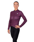 HOLOKOLO Kolesarski dres z dolgimi rokavi zimski - STARLIGHT LADY WNT - vijolična