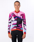 HOLOKOLO Kolesarski dres z dolgimi rokavi zimski - SUNSET LADY WINTER - večbarvno