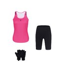 RIVANELLE Kolesarski mega set - SPARK - rožnata/črna