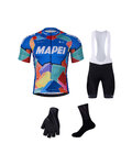 BONAVELO Kolesarski mega set - MAPEI - bela/modra/črna