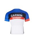 BONAVELO Kolesarski dres kratek rokav in kratke hlače - GARMIN SHARP - modra/črna