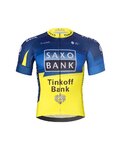 BONAVELO Kolesarski dres kratek rokav in kratke hlače - SAXO BANK TINKOFF - rumena/modra/črna