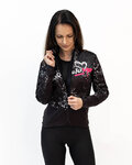 HOLOKOLO Kolesarska  podaljšana jakna - GRAFFITI LADY - črna