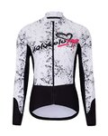 HOLOKOLO Kolesarska  podaljšana jakna - GRAFFITI LADY - bela/črna
