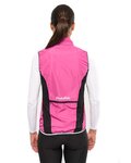 HOLOKOLO Kolesarski brezrokavnik - WIND/RAIN LADY - rožnata