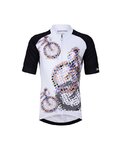 HOLOKOLO Kolesarski dres kratek rokav in kratke hlače - RIDERS KIDS - večbarvno/bela/črna
