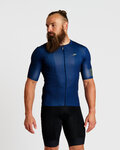 HOLOKOLO Kolesarski dres s kratkimi rokavi - VICTORIOUS GOLD - modra