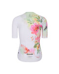 RIVANELLE Kolesarski dres kratek rokav in kratke hlače - FLOWERY - večbarvno/bela