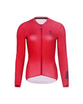 HOLOKOLO Kolesarski dolgi dres in hlače - VICTORIOUS ELITE - črna/rdeča