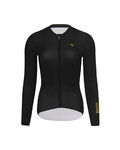 HOLOKOLO Kolesarski dolgi dres in hlače - VICTORIOUS ELITE - črna/bela