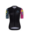 RIVANELLE Kolesarski dres kratek rokav in kratke hlače - MEDITATION  - črna/rožnata