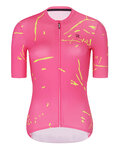 RIVANELLE Kolesarski dres kratek rokav in kratke hlače - PASSION - rumena/rožnata
